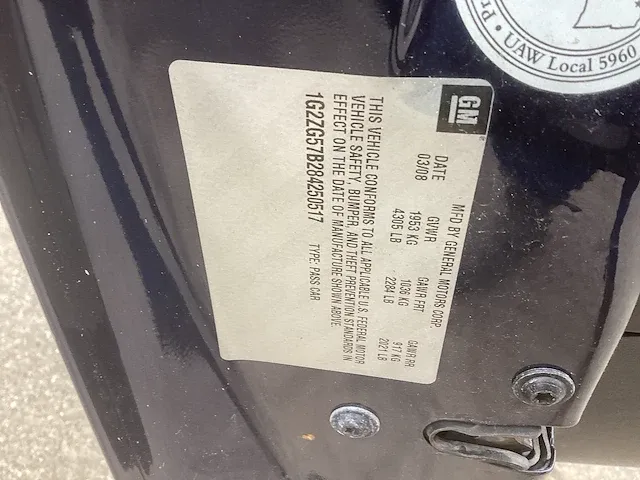 2008 pontiac g6 personenauto - afbeelding 14 van  15