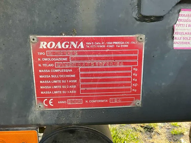 2008 roagna r26its carrier met baggerbak - afbeelding 11 van  21