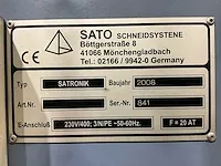 2008 sato satronik ls-2500 plasmasnijmachine - afbeelding 16 van  27