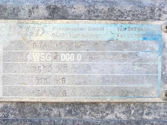 2008 schmid gta 350 lk machine transport aanhangwagen - afbeelding 13 van  20