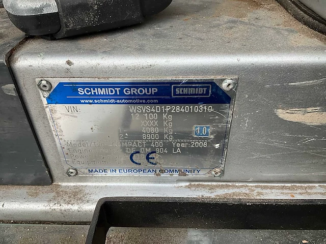 2008 schmidt compact 400 zelfrijdende veegmachine tps-45-f - afbeelding 24 van  30