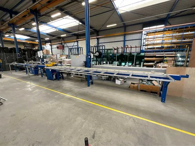 2008 schüco pgz+ glaslatprofiel afkortcirkelzaagmachine - afbeelding 1 van  32