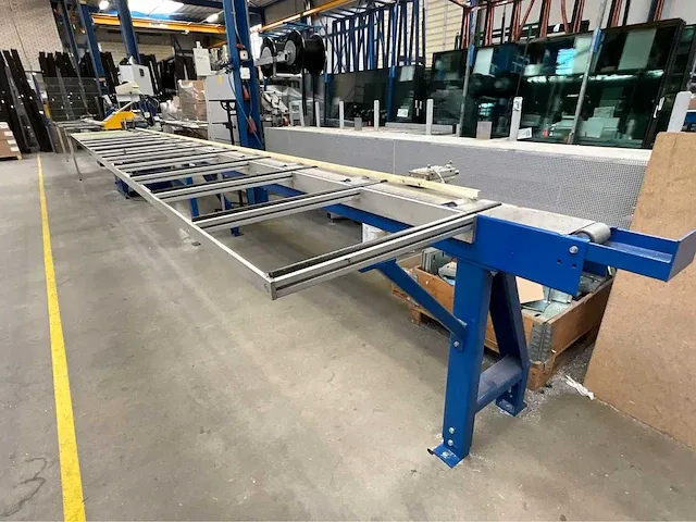 2008 schüco pgz+ glaslatprofiel afkortcirkelzaagmachine - afbeelding 20 van  32
