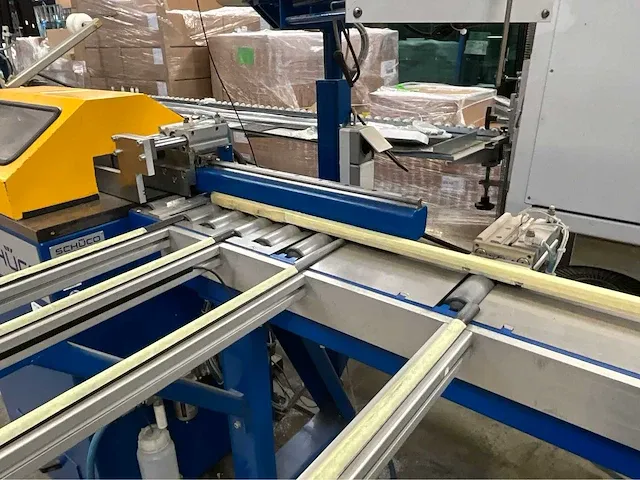 2008 schüco pgz+ glaslatprofiel afkortcirkelzaagmachine - afbeelding 21 van  32