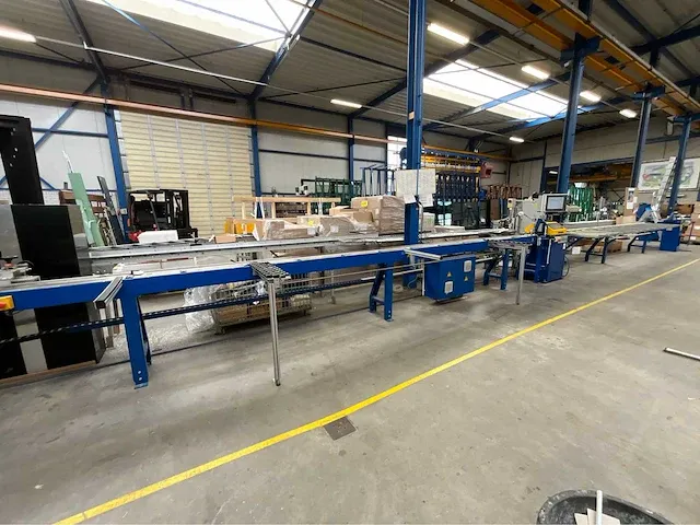 2008 schüco pgz+ glaslatprofiel afkortcirkelzaagmachine - afbeelding 2 van  32