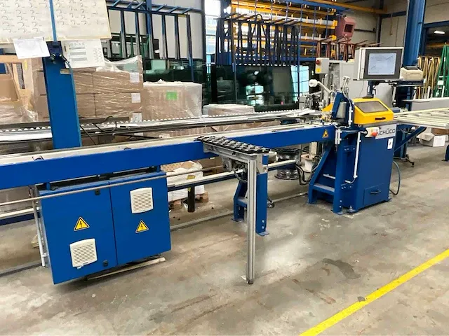 2008 schüco pgz+ glaslatprofiel afkortcirkelzaagmachine - afbeelding 3 van  32