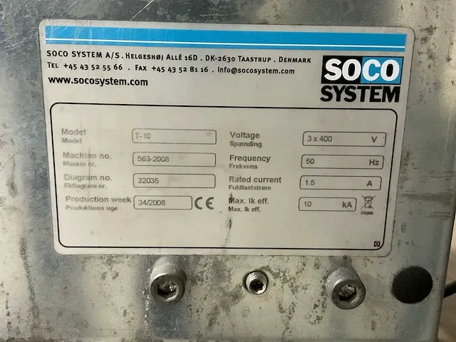 2008 soco system t-10 dozensluitmachine - afbeelding 10 van  10
