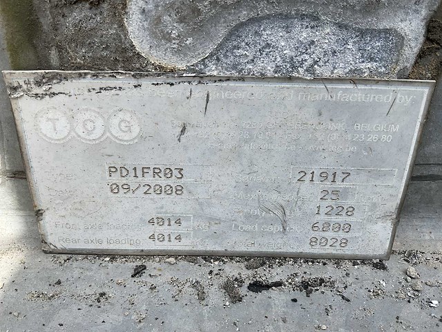 2008 tcg pd1 fr03 rollenbaan plateauwagen - afbeelding 5 van  13