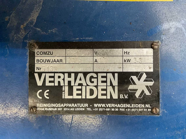 2008 verhagen leiden f3313dhb industriële stofzuiger - afbeelding 5 van  5