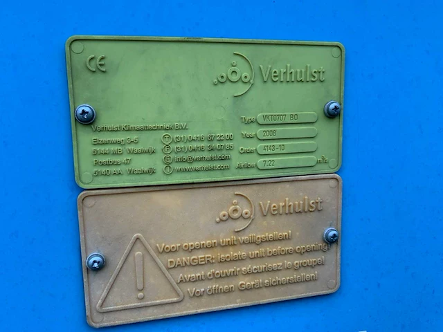 2008 verhulst vkt0707 bo luchtbehandelingsinstallatie met warmtewisselaar - afbeelding 9 van  9