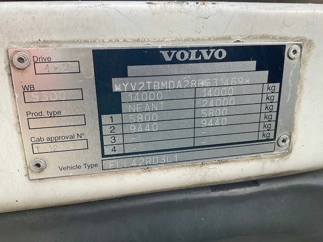 2008 volvo fl 240 vrachtwagen - afbeelding 19 van  26