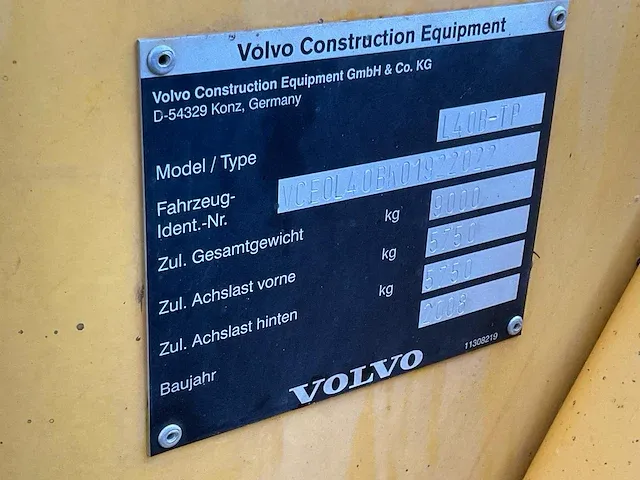 2008 volvo l40 b-tpg shovel - afbeelding 29 van  29