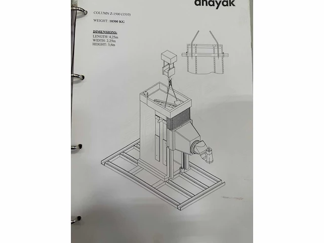 2009 anayak hvm-7000-pc bedfreesmachines met beweegbare kolom - afbeelding 52 van  65
