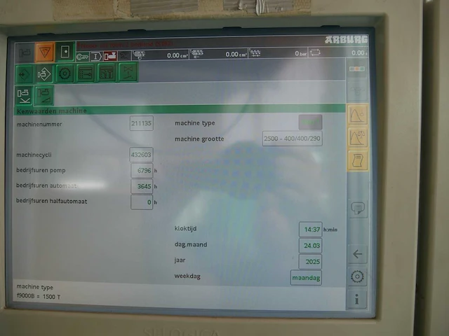 2009 arburg allrounder 1500t spuitgietmachine - afbeelding 23 van  23