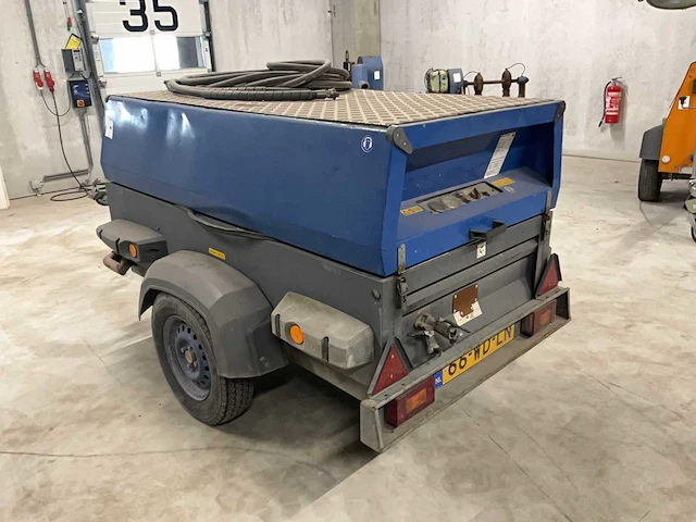 2009 atlas copco luchtcompressor op aanhangwagen - afbeelding 12 van  17