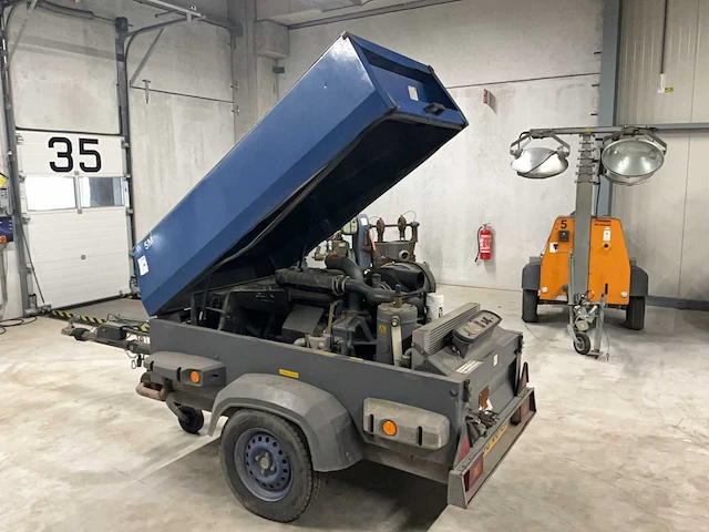 2009 atlas copco luchtcompressor op aanhangwagen - afbeelding 14 van  17