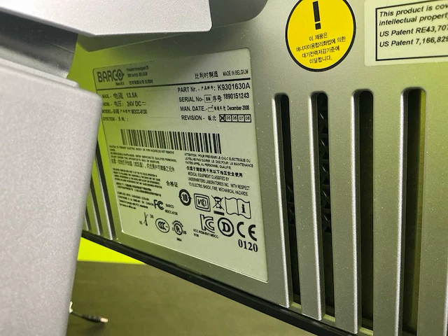 2009 barco 6mp mdcc-6130 diagnostische monitor - afbeelding 4 van  5