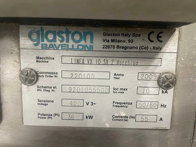 2009 bavelloni glaston double edger vx10sx glasslijp- en waslijn - afbeelding 7 van  34