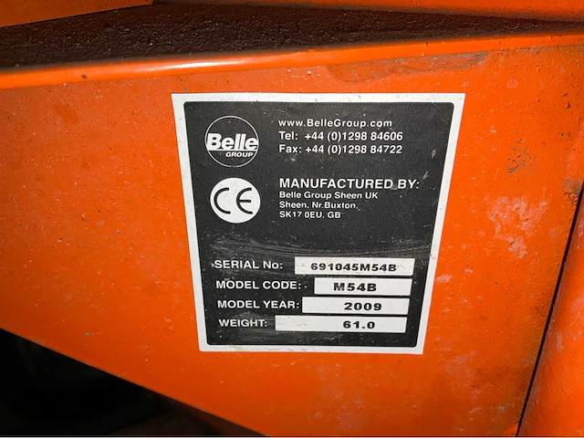 2009 belle m54b betonmolen - afbeelding 8 van  8