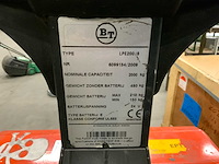 2009 bt lpe200/8 orderpicker - afbeelding 3 van  11