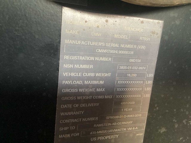 2009 cmw rt95h kettinggraver - afbeelding 24 van  25