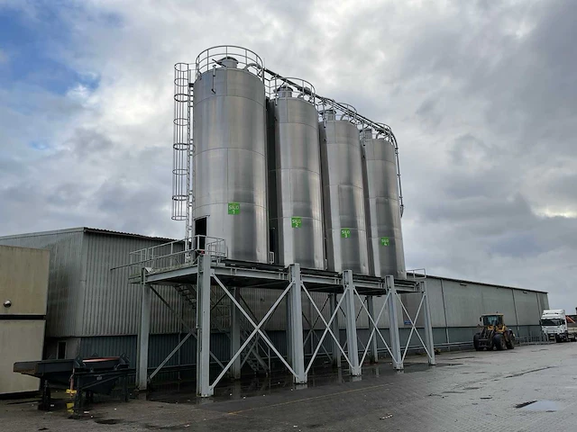 2009 ellimetal 4x 60m3 silo opstelling - afbeelding 12 van  19