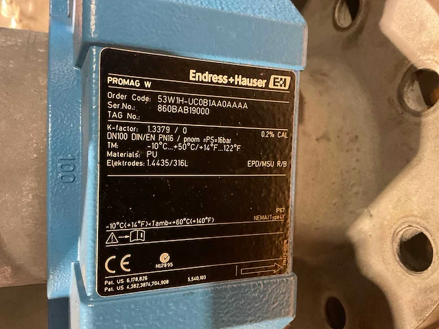 2009 endress-hauser promag w elektromagnetische flowmeter - afbeelding 4 van  4