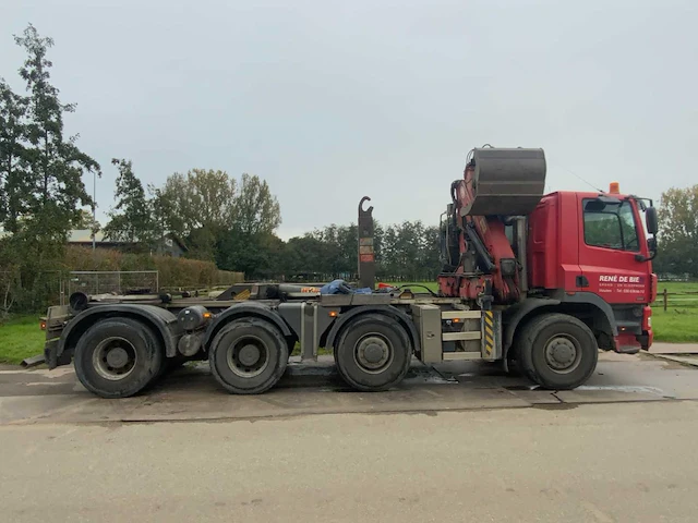2009 ginaf x4243ts met 30 ton hyvalift haakarm en hmf 1643 z2 autolaadkraan bv-zv-63 - afbeelding 9 van  57