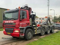 2009 ginaf x4243ts met 30 ton hyvalift haakarm en hmf 1643 z2 autolaadkraan bv-zv-63 - afbeelding 1 van  57