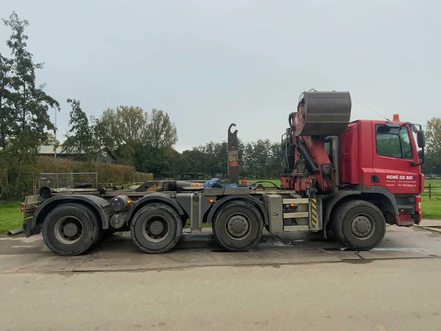 2009 ginaf x4243ts met 30 ton hyvalift haakarm en hmf 1643 z2 autolaadkraan bv-zv-63 - afbeelding 34 van  57