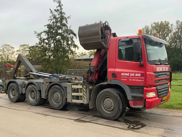 2009 ginaf x4243ts met 30 ton hyvalift haakarm en hmf 1643 z2 autolaadkraan bv-zv-63 - afbeelding 56 van  57