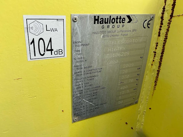 2009 haulotte h16tpx hoogwerker - afbeelding 22 van  29