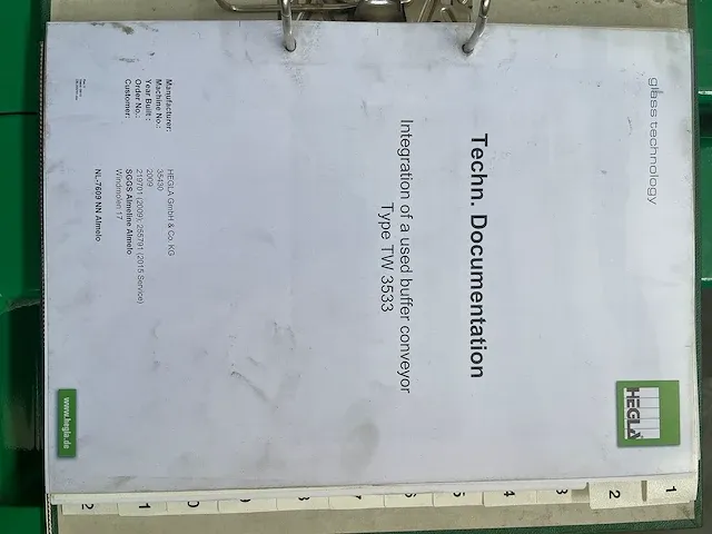 2009 hegla tw34 glas transporttafel - afbeelding 5 van  8