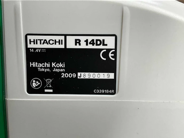 2009 hitachi r 14dsl stofzuiger (2x) - afbeelding 3 van  3
