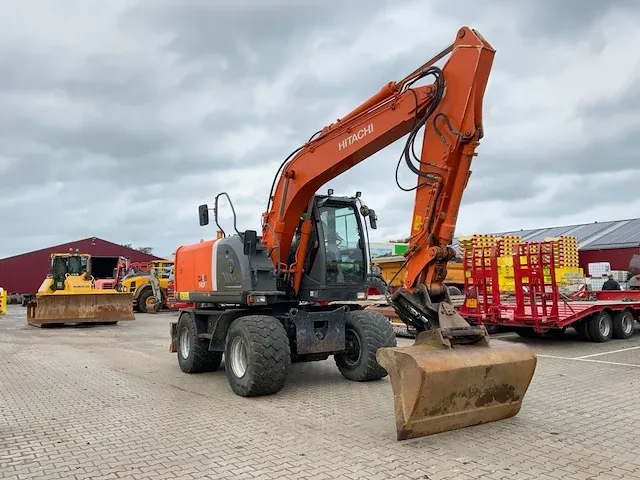 2009 hitachi zaxis 140w-3 banden graafmachine - afbeelding 12 van  45