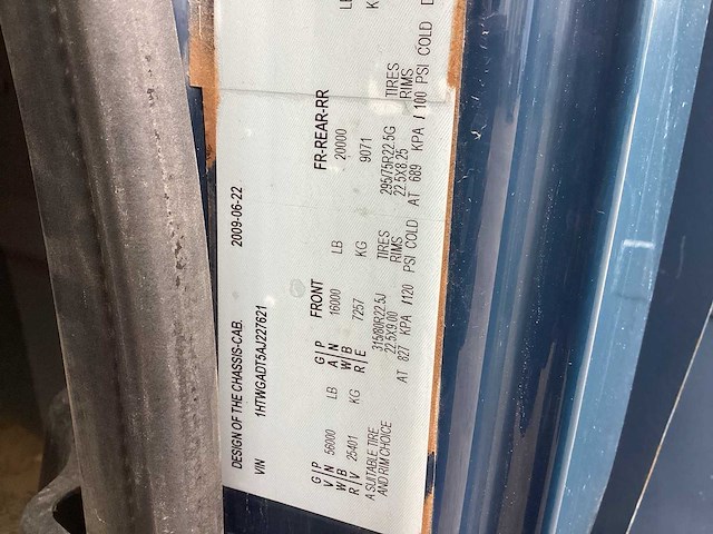 2009 international 7400 sba 6x4 workstar vrachtwagen - afbeelding 29 van  30