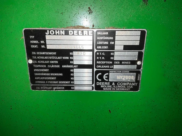 2009 john deere w540 maaidorser - afbeelding 53 van  57