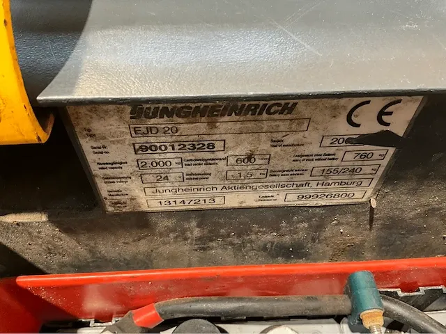 2009 jungheinrich ejd 220 stapelaar - afbeelding 4 van  12