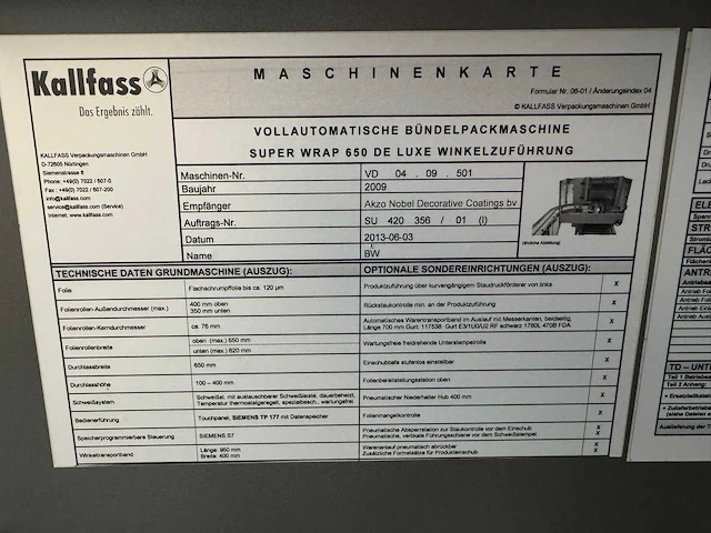 2009 kallfass super wrap 650 de luxe folie krimptunnel - afbeelding 17 van  35
