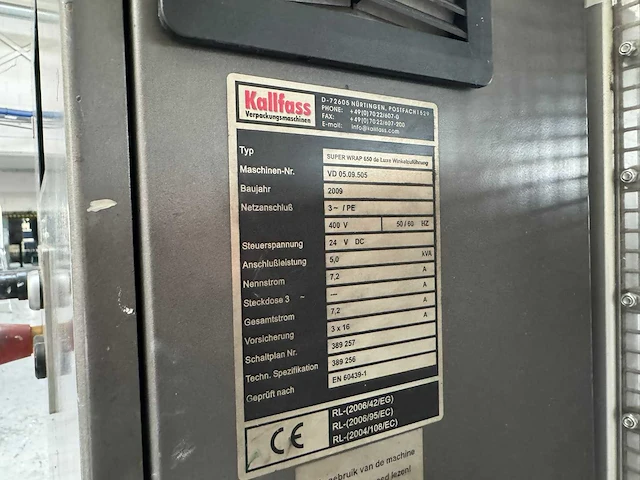 2009 kallfass super wrap 650 de luxe folie krimptunnel - afbeelding 26 van  35