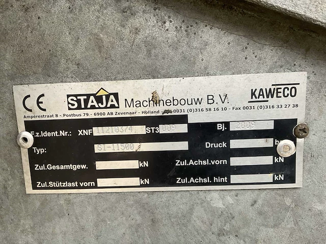2009 kaweco si-11500 mesttank - afbeelding 26 van  26