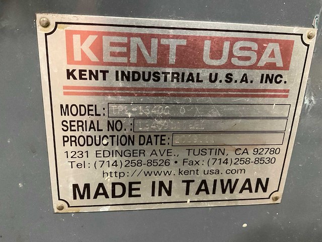 2009 kent usa trl-1340c bankdraaibank - afbeelding 12 van  14