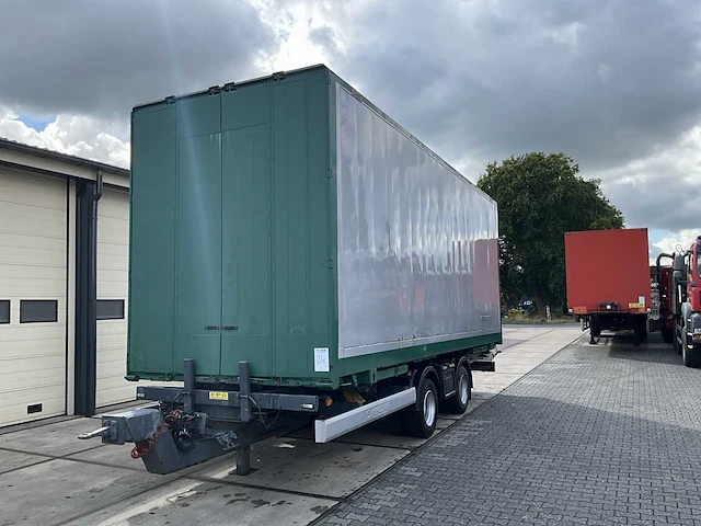 2009 krone zzw-18 middenasaanhanger met afzetbak - afbeelding 1 van  29
