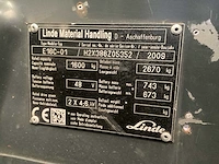 2009 linde e 16 c-01 vorkheftruck - afbeelding 12 van  12