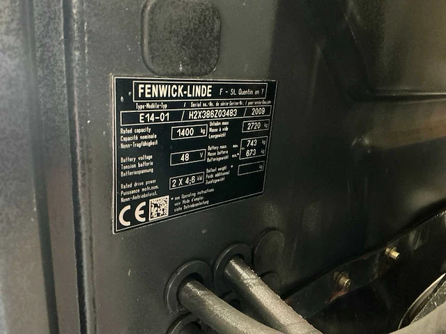 2009 linde e14-01 vorkheftruck - afbeelding 5 van  14