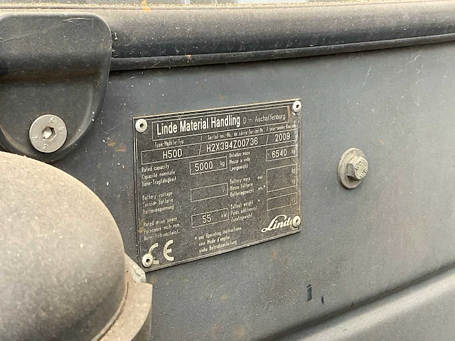 2009 linde h50d vorkheftruck - afbeelding 14 van  21