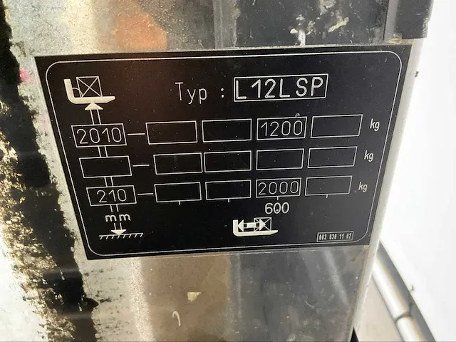 2009 linde l12sp stapelaar - afbeelding 6 van  15