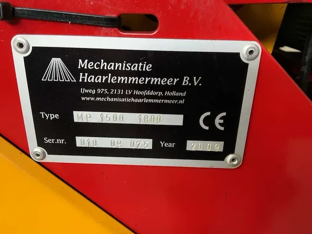 2009 m-h mp 1500/1800 multi bootplanter - afbeelding 31 van  40
