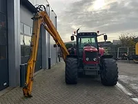 2009 massey ferguson 6480 tractor met herder mbk 518ls maaiarm - afbeelding 28 van  32