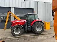 2009 massey ferguson 6480 tractor met herder mbk 518ls maaiarm - afbeelding 23 van  32